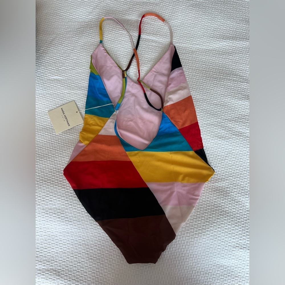 Mara Hoffman Multicolor Striped One-Piece Swimsuit - Picture 8 of 13